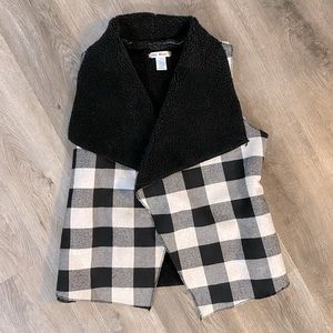 Say What Black and White Winter Vest